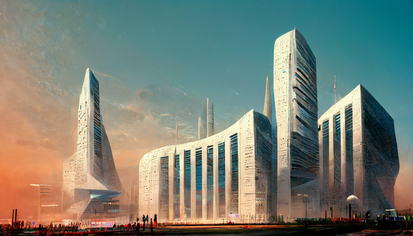 Futuristic Stock Market Exchange